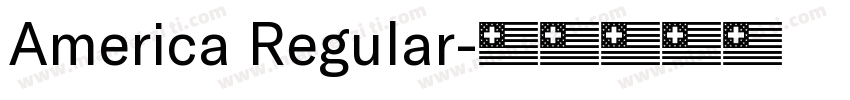 America Regular字体转换